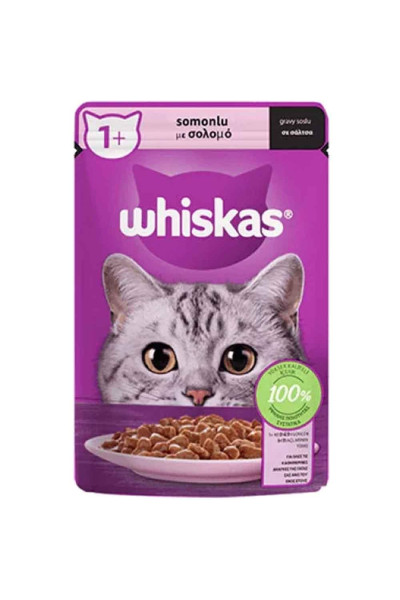 WHİSKAS POUCH SOMON ETLİ 85 GR
